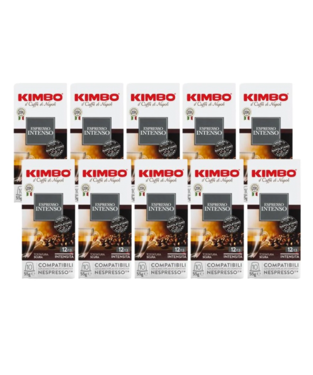 PACK 100 CAPSULAS KIMBO INTENSO