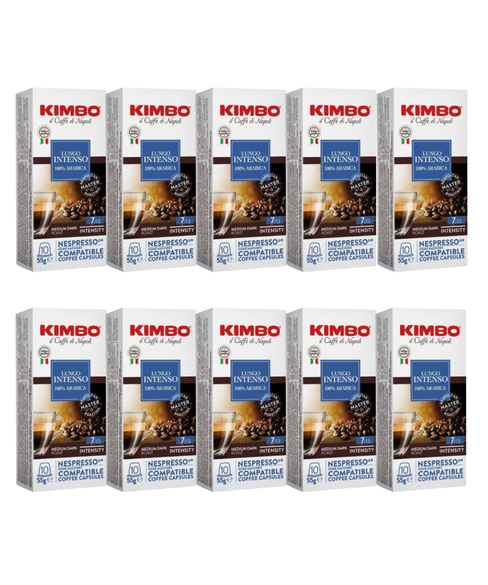 PACK 100 CAPSULAS KIMBO LUNGO 100% ARABICA