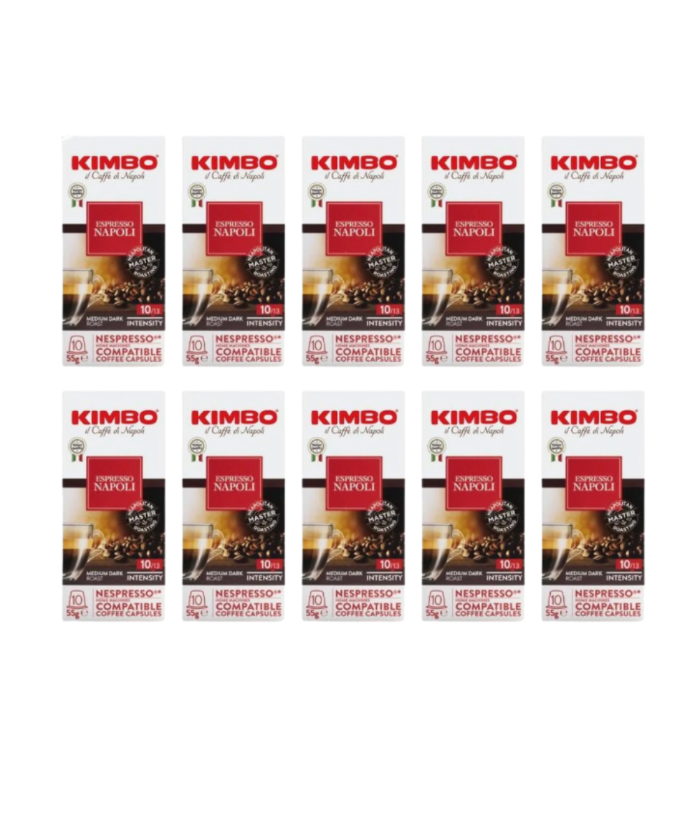 PACK 100 CAPSULAS KIMBO NAPOLI PARA NESPRESSO