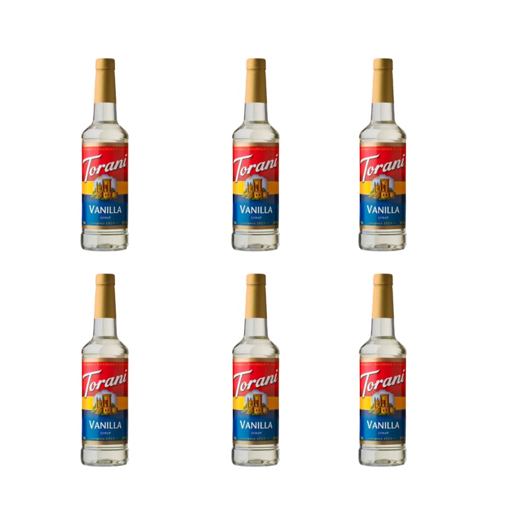 Pack Ahorro x6 Syrup Torani – Vainilla-750ml c/u