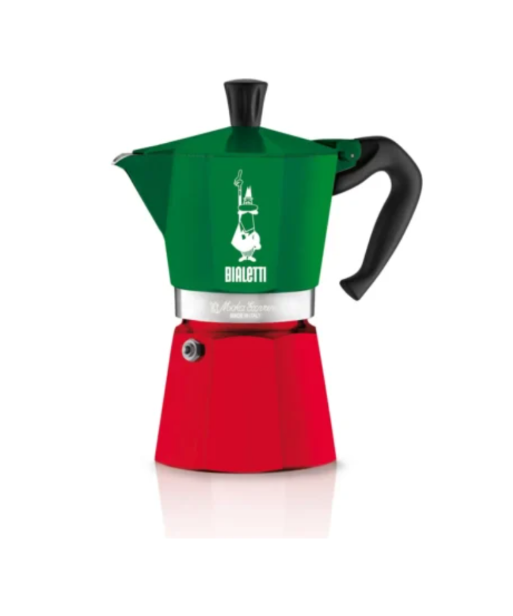 CAFETERA MOKA EXPRESS TRICOLOR 6 Tazas 270ml Bialetti