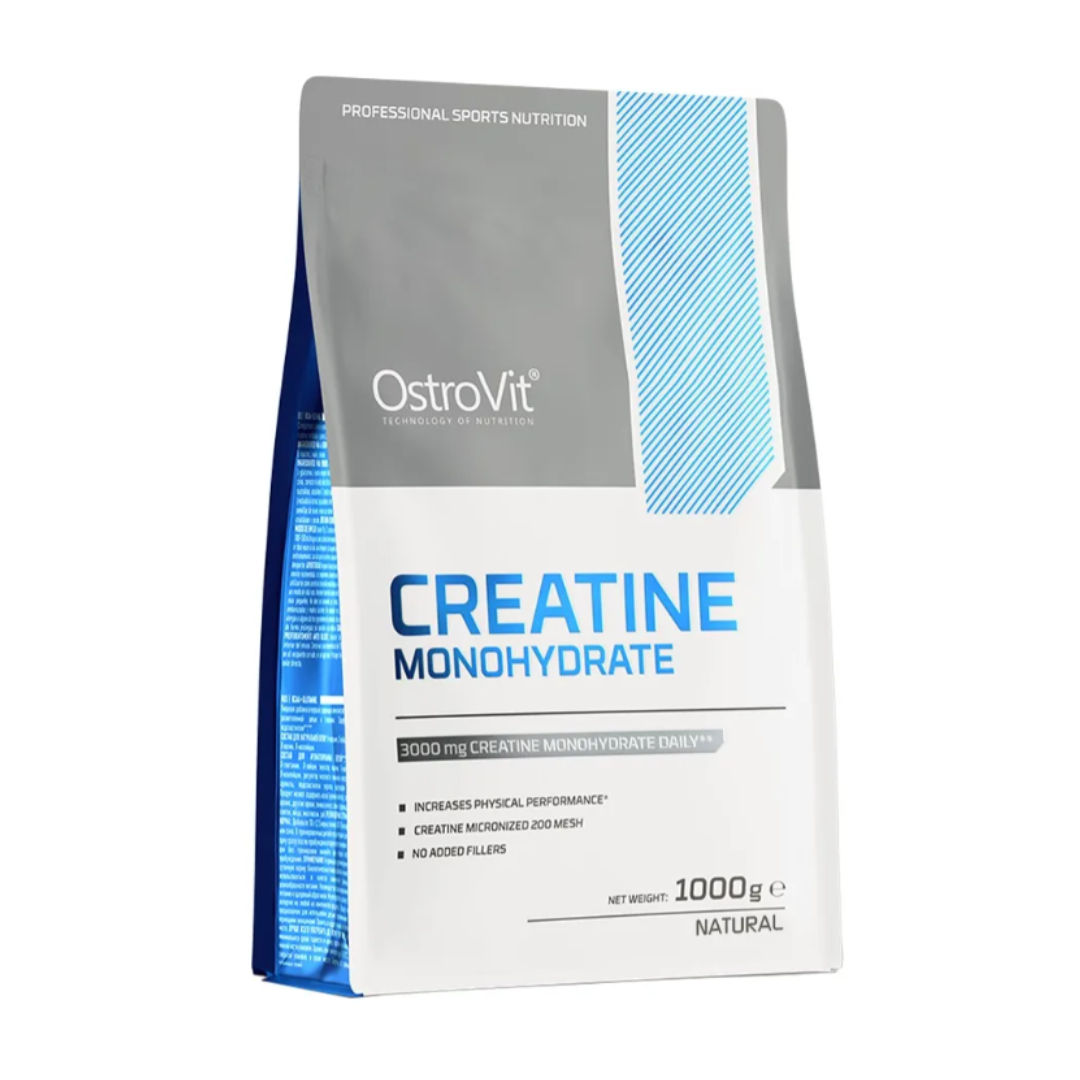 Creatine Monohidrato 1000gr 333 Porciones - Ostrovit Sin sabor 3000mg (Creatina)