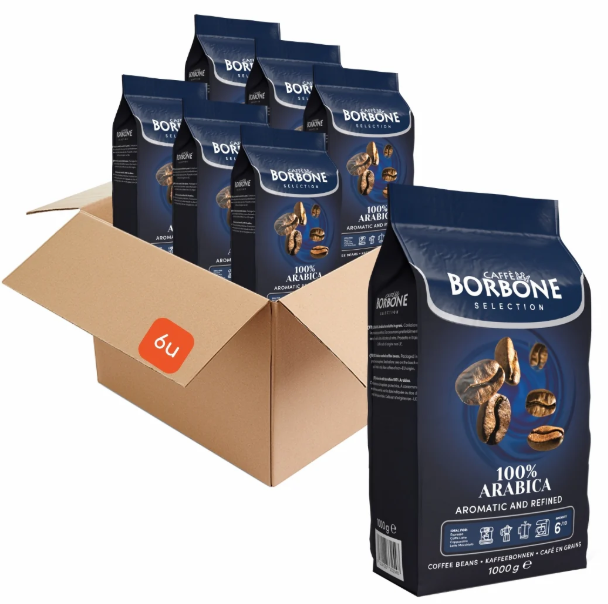 PACK 6 KILOS BORBONE 100% ARABICA (GRANO)