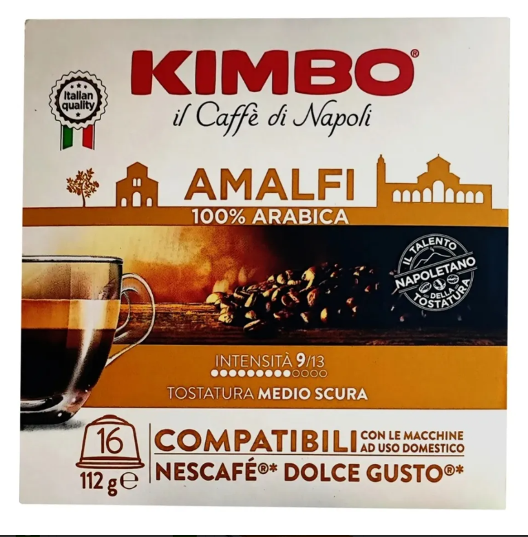 16 Capsulas Kimbo Compatibles Con Dolce Gustoamalfi