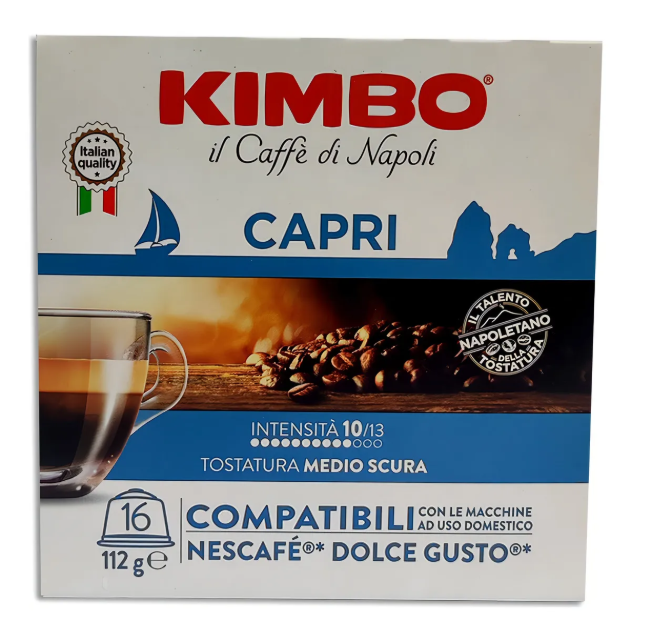 16 Capsulas Kimbo Compatibles Con Dolce Gusto Capri