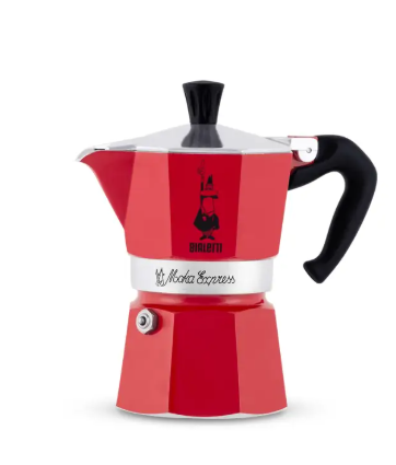 CAFETERA ITALIANA MOKA EXPRESS 3 TAZAS 130ml ROJA BIALETTI