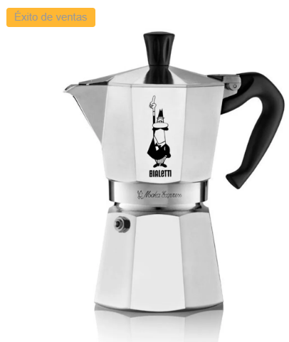 CAFETERA ITALIANA MOKA EXPRESS 6 TAZAS 270ml BIALETTI