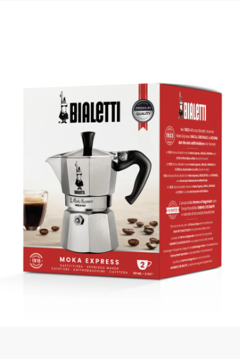 CAFETERA MOKA EXPRESS 2 TAZAS 90ml BIALETTI