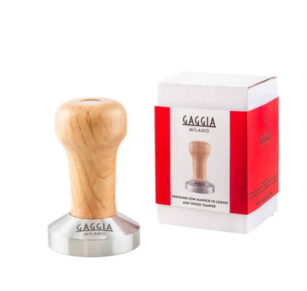 TAMPER GAGGIA 58mm CON MANGO DE MADERA