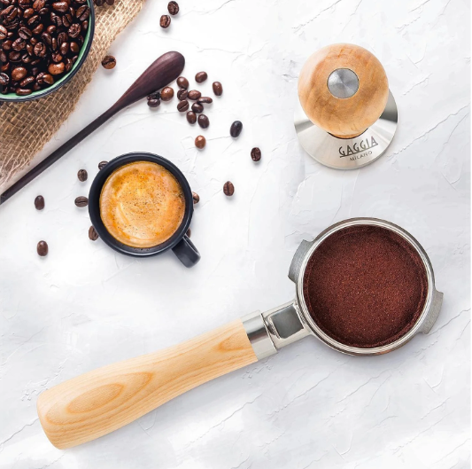 TAMPER GAGGIA 58mm CON MANGO DE MADERA