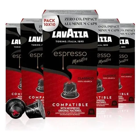 50 Cápsulas Café Lavazza Maestro Classico Espresso Compatibles con nespresso
