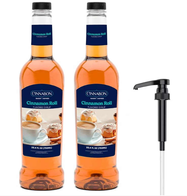 PACK 2 SYRUPS + 1 BOMBA CINNAMON ROLL SYRUP 750 ml