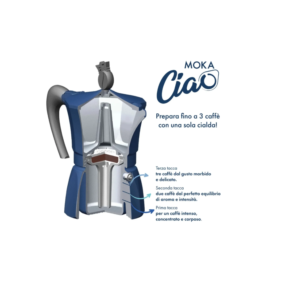 Cafetera MokaCiao per Cialde/Pod/Sachet