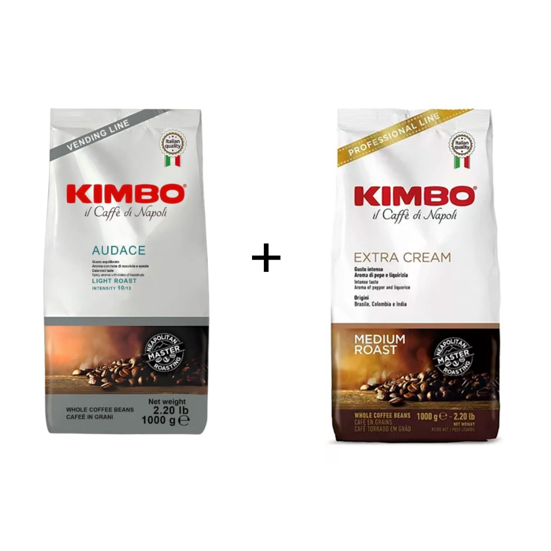 PACK 1KG KIMBO EXTRA CREAM +1KG KIMBO AUDACE