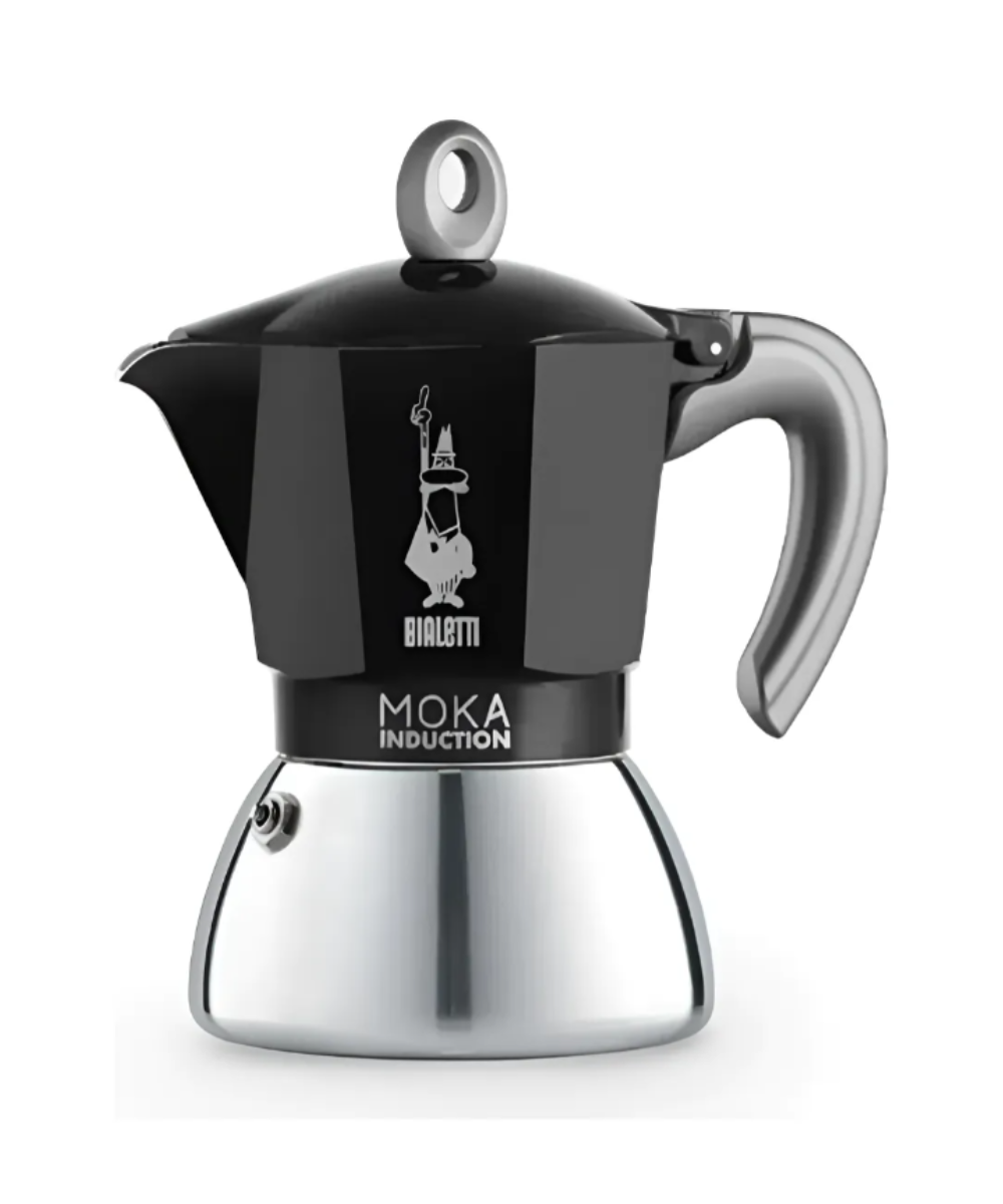 MOKA INDUCTION NEGRA  BIALETTI 150ml 4 Tazas