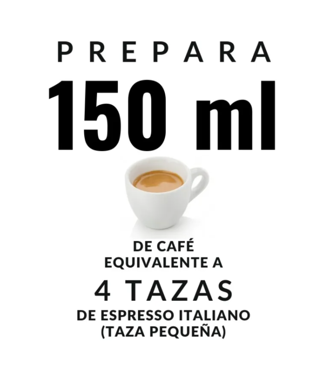 CAFETRA ITALIANA BIALETTI INDUCTION MOKA 4 Tazas Roja