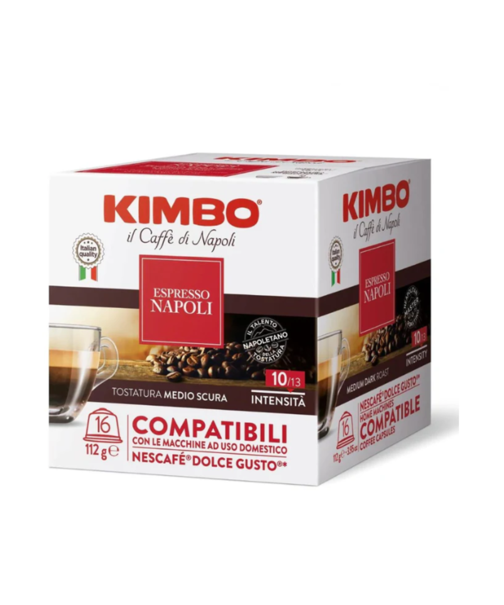 CAPSULAS CAFE ESPRESSO KIMBO NAPOLI COMPATIBLE CON DULCE GUSTO