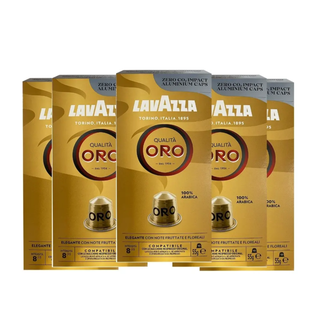 Cápsulas Café Lavazza Oro Compatible Espresso 100% Arábica
