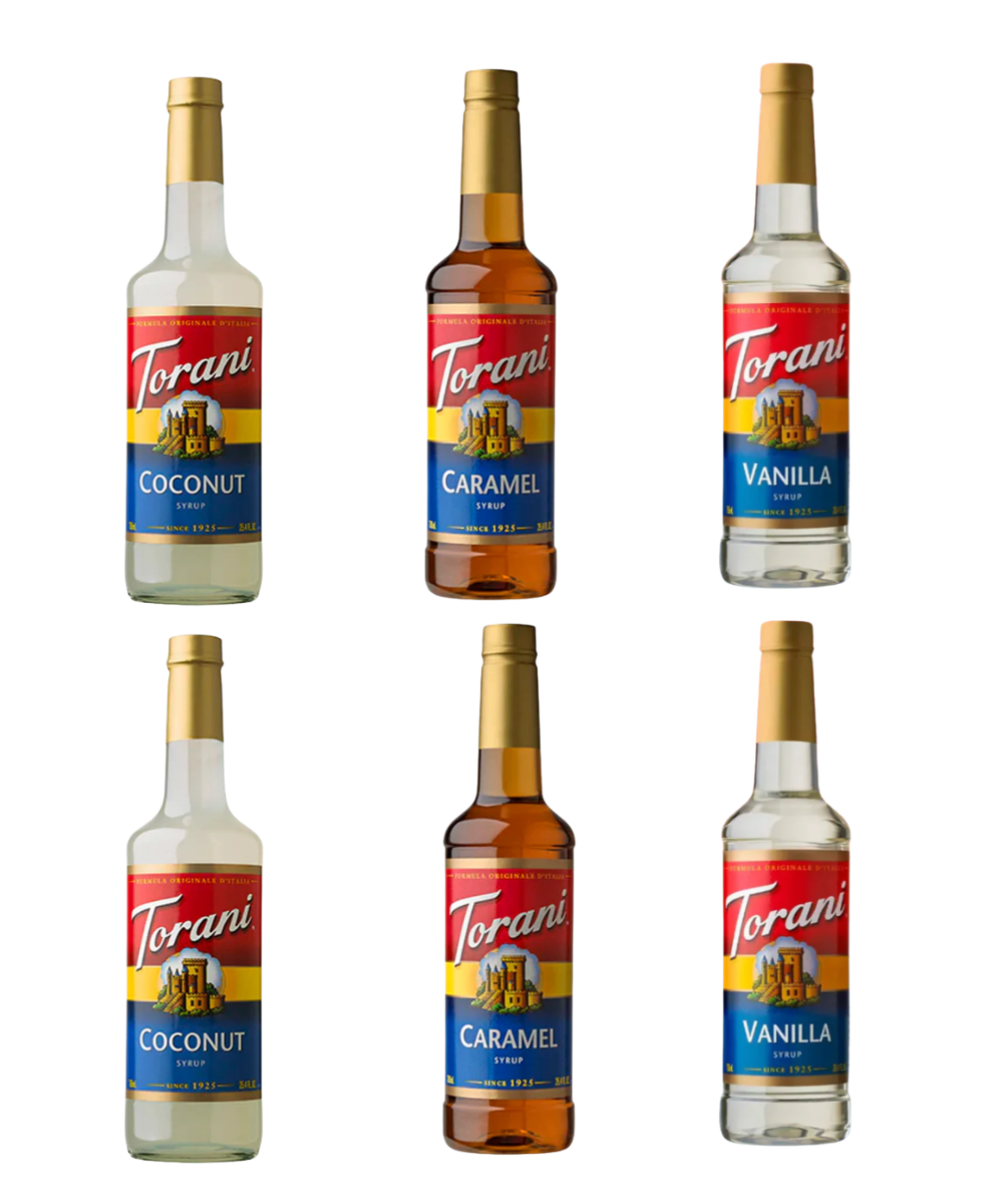 PACK AHORRRO 6 SYRUP TORANI - Sabores Variados