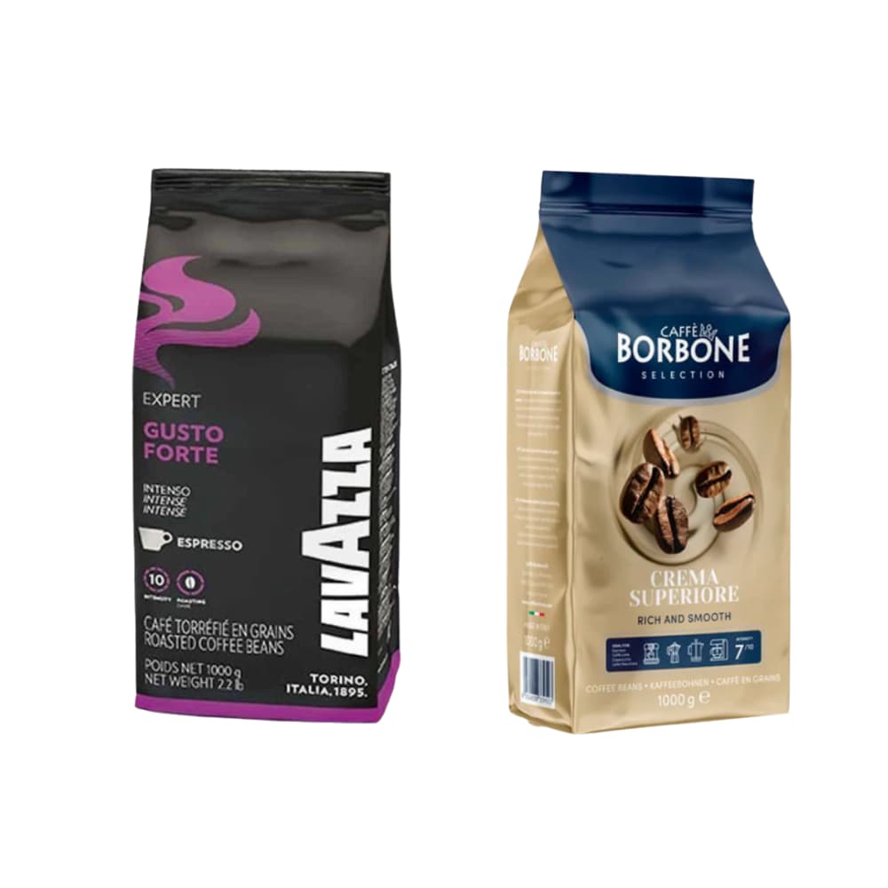 Pack Dupla Italiana: Lavazza gusto forte + borbone crema superiore