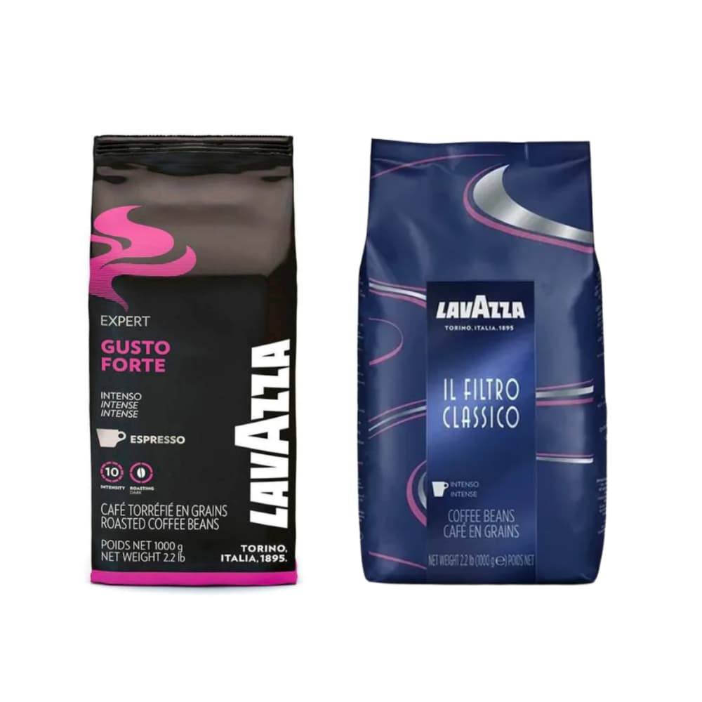 Pack Lavazza 1KG Gusto Forte +1KG IL Filtro Classico (GRANO)