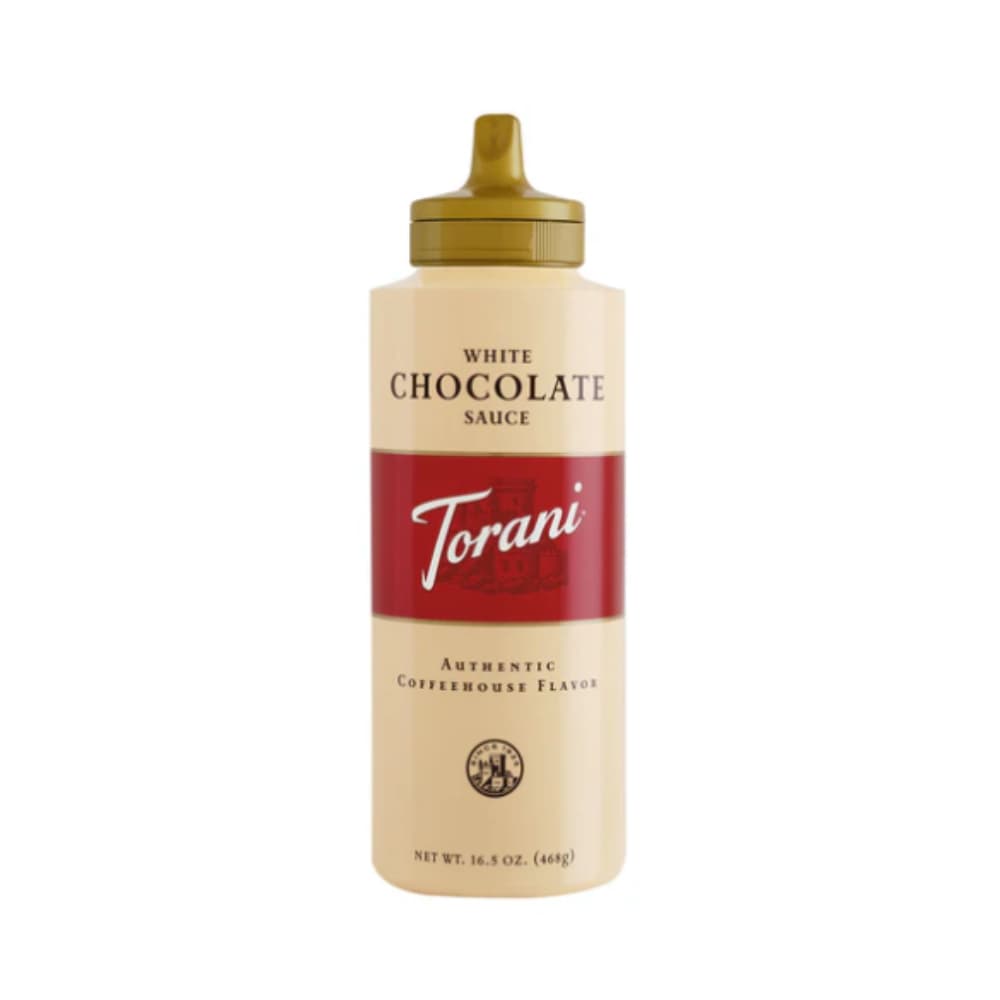 White Chocolate Sauce Squezze Torani Bottle 16.5 OZ