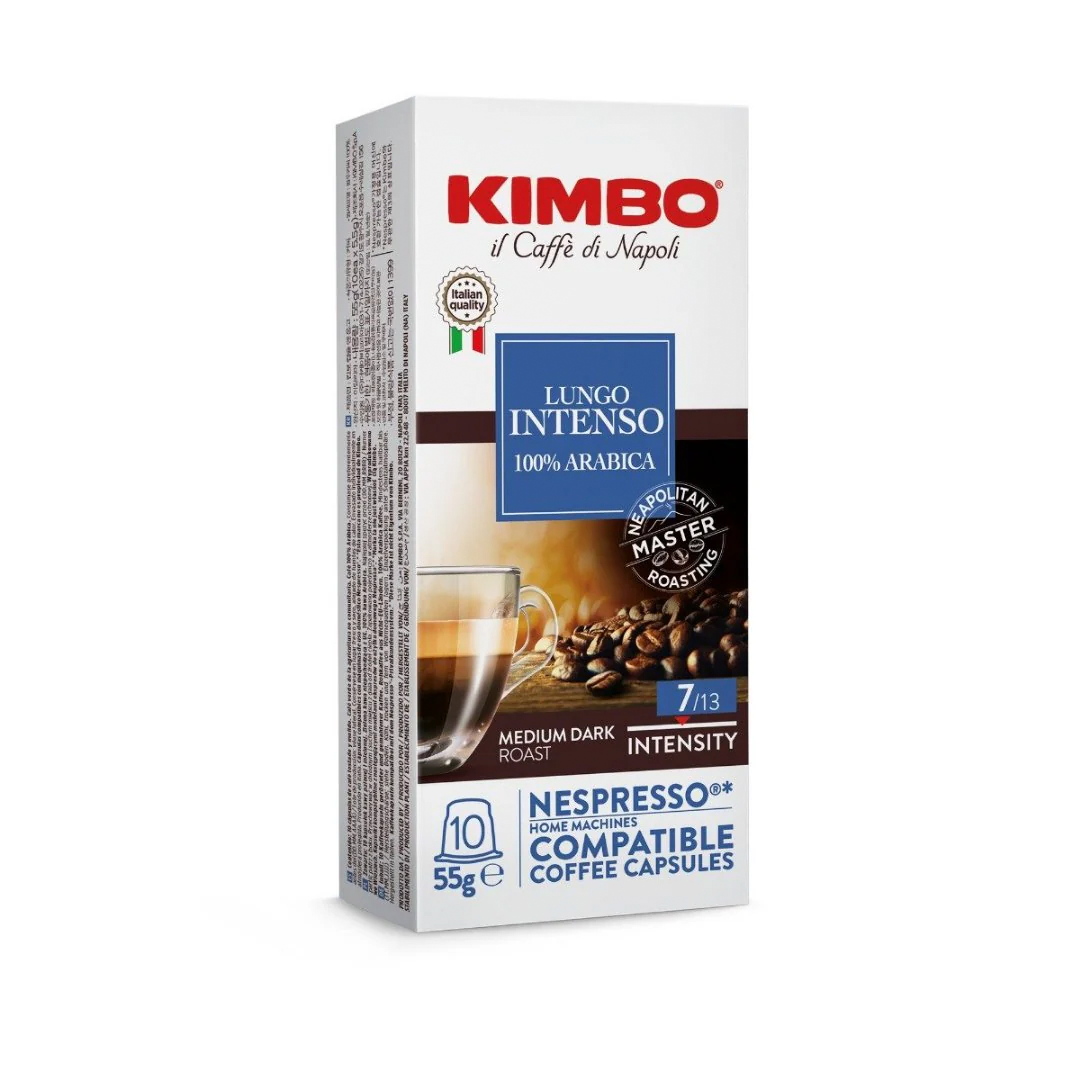 PACK 100 CAPSULAS KIMBO LUNGO 100% ARABICA