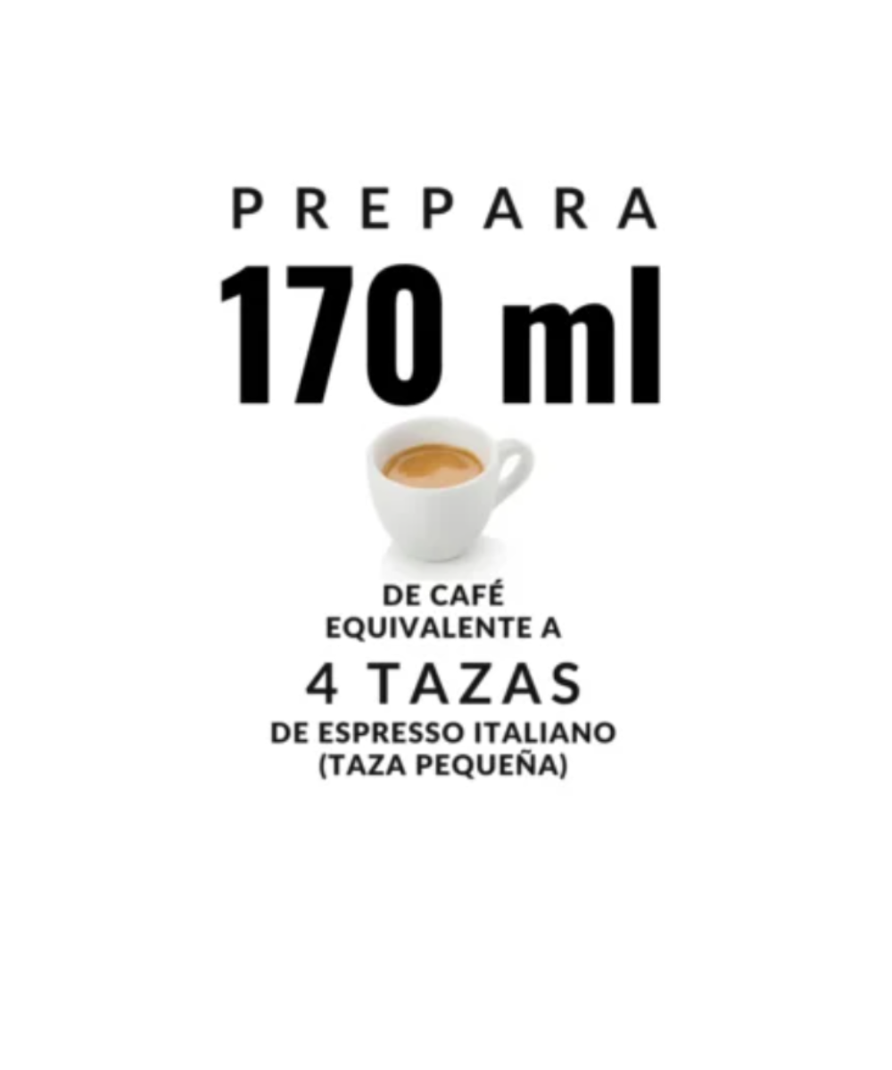 CAFETERA ITALIANA DE ACERO VENUS 4 Tazas 170ml Bialetti