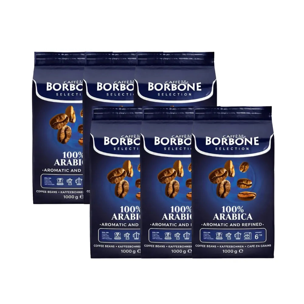 Pack Café Borbone 100% Arabica Grano 6Kg