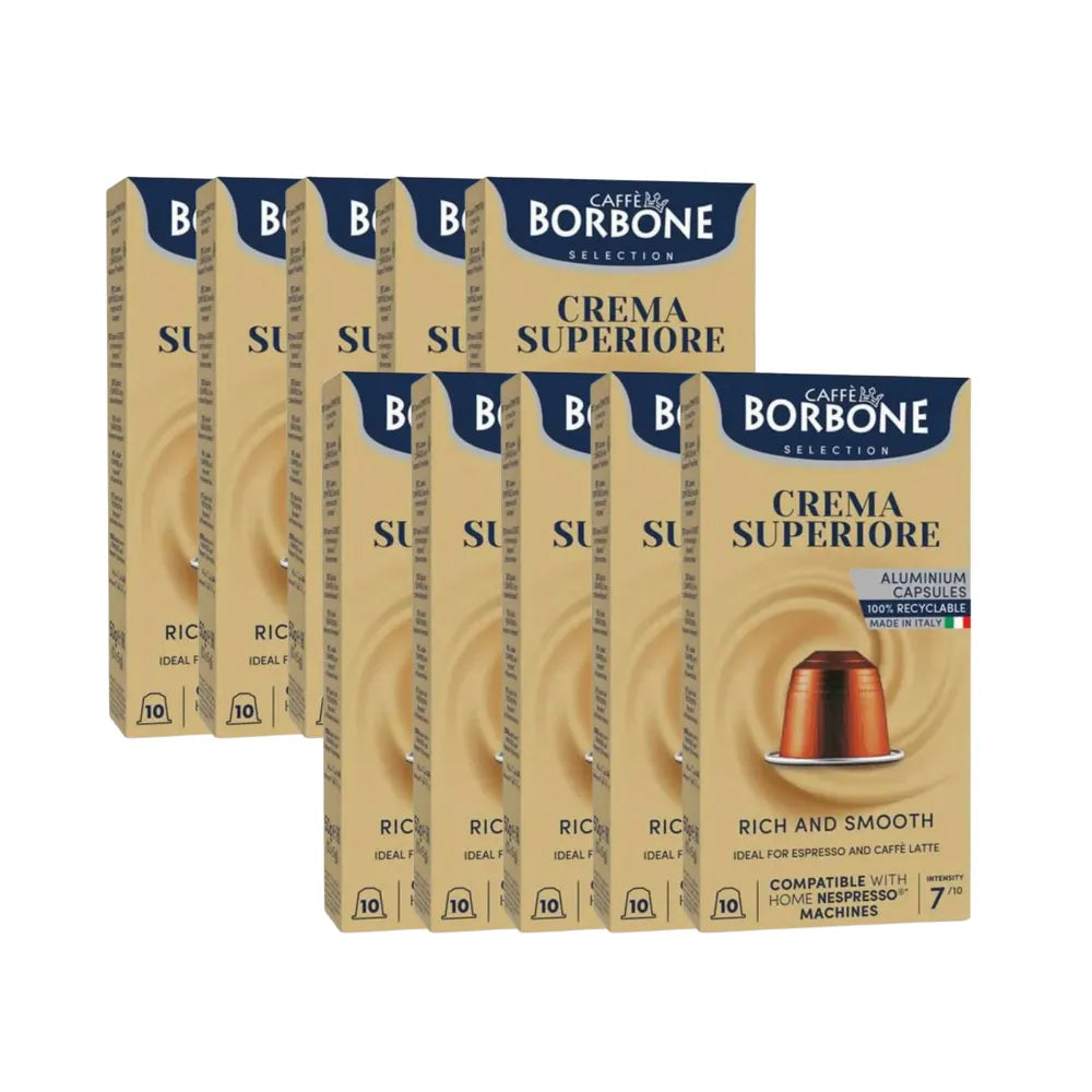 Pack 100Uds Cápsulas Borbone Crema Superiore Compatible Con Nespresso