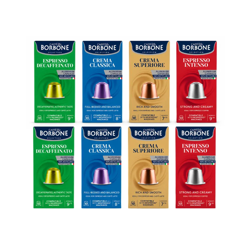 MIX 80 CAPSULAS BORBONE COMPATIBLES CON NESPRESSO