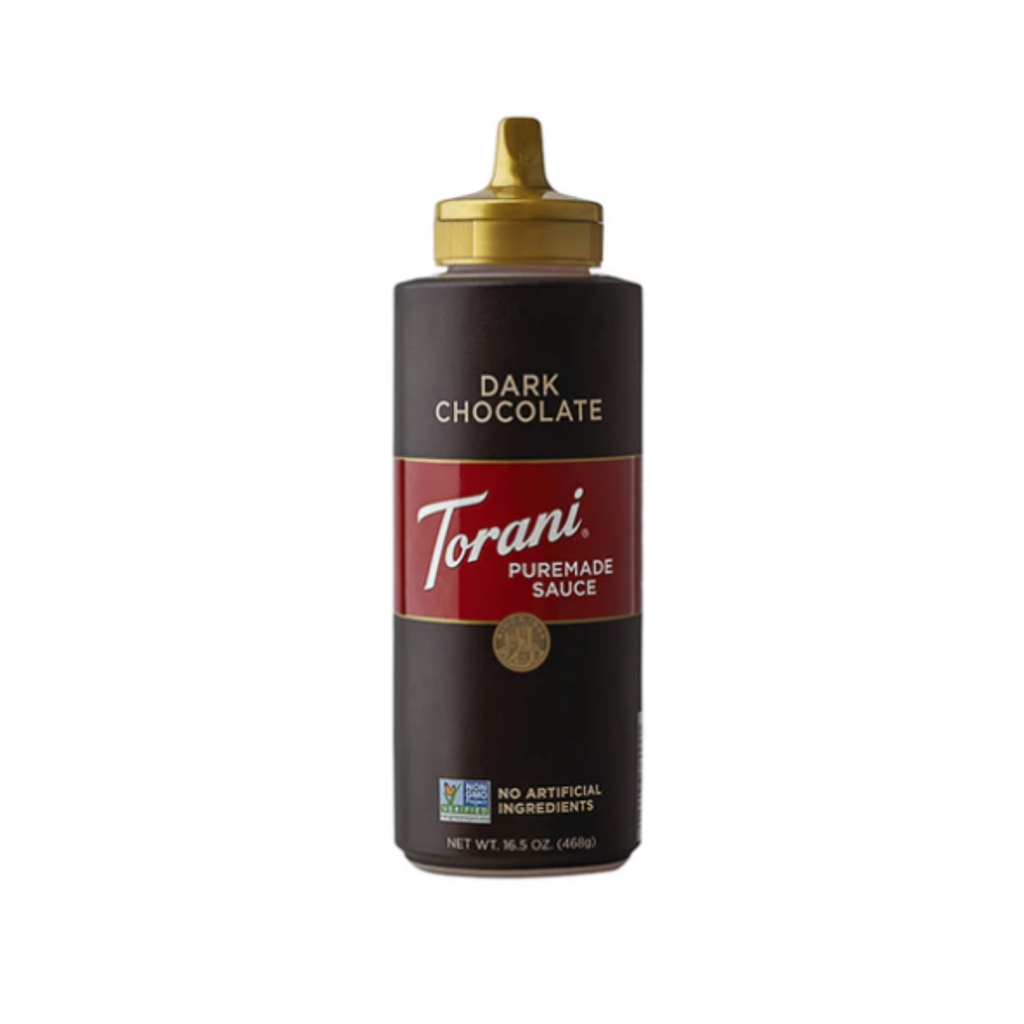 DARK CHOCOLATE SAUCE SQUEZZE TORANI BOTTLE 16.5 OZ