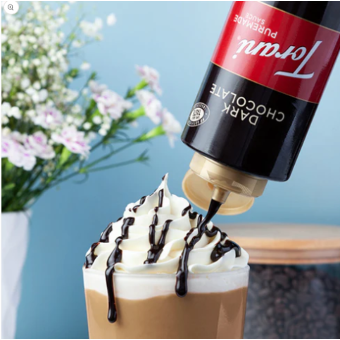 DARK CHOCOLATE SAUCE SQUEZZE TORANI BOTTLE 16.5 OZ