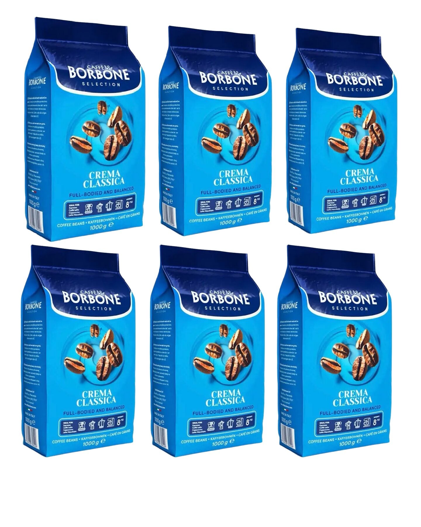 PACK 6 KILOS BORBONE CREMA CLASSICA