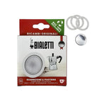 Empaquetadura y filtro de repuesto para Moka Bialetti 6 Tazas
