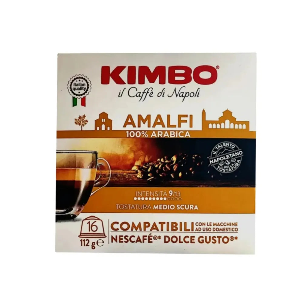 Cápsulas Kimbo Amalfi Compatibles Con Dolce Gusto 16Uds