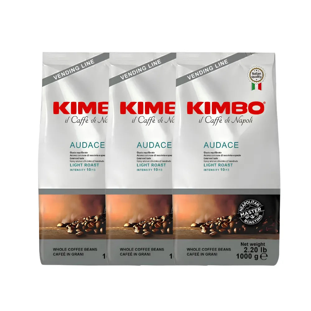 Pack 3Kg Café Kimbo Audace Grano