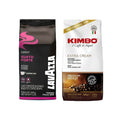 Pack Café Kimbo Extra Cream Grano 1K + Café Lavazza Gusto Forte Grano 1K