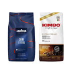 Pack Café Lavazza Crema E Aroma Grano 1Kg + Kimbo Extra Cream Grano 1Kg