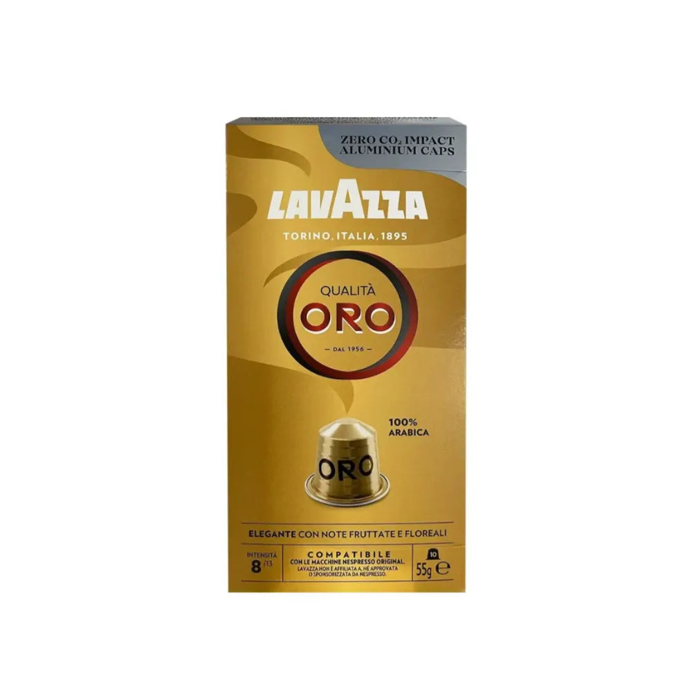 Cápsulas Lavazza Oro Espresso 100% Arábica Compatible Con Nespresso 50Uds