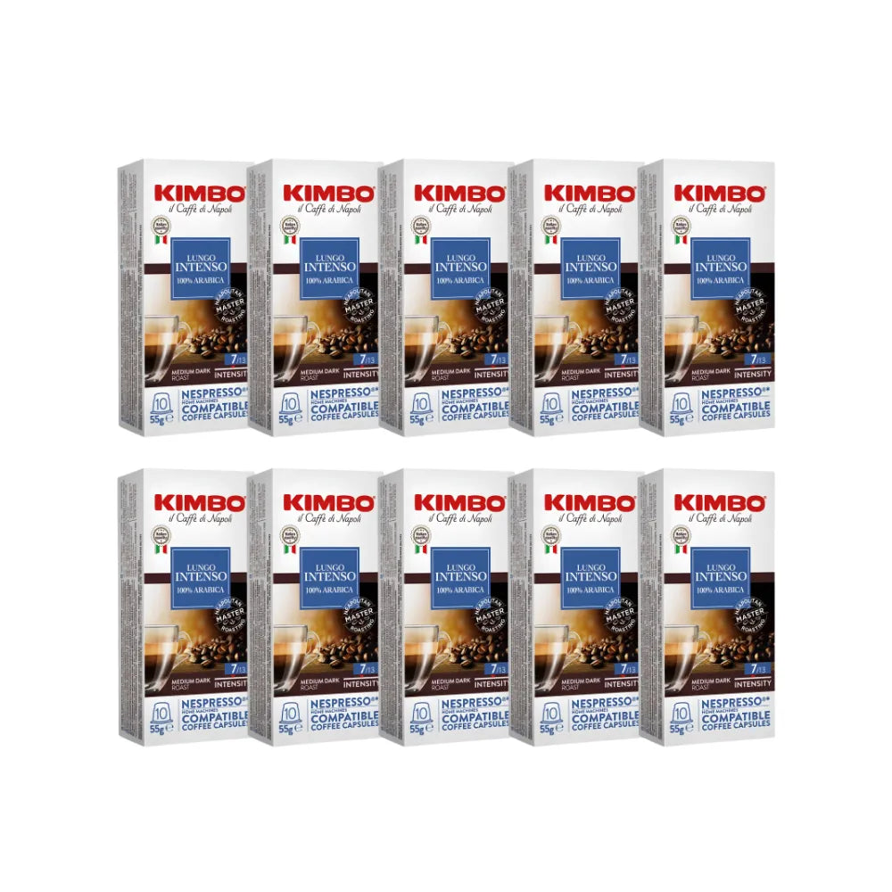 PACK 100 CAPSULAS KIMBO LUNGO 100% ARABICA