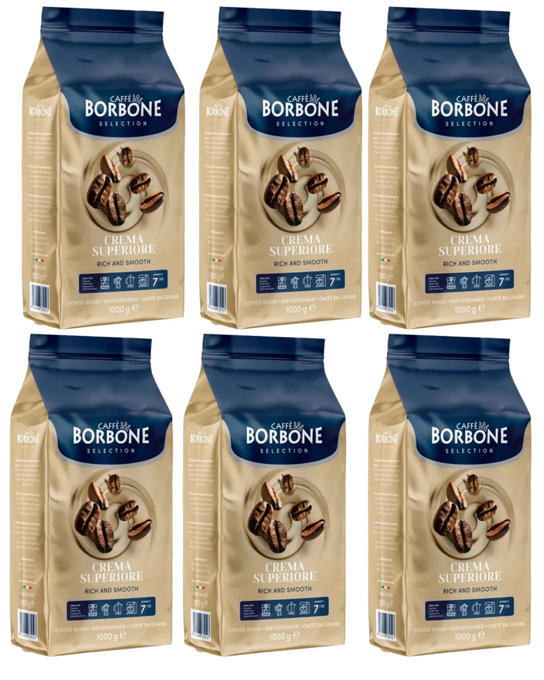PACK 6 KILOS BORBONE CREMA SUPERIORE